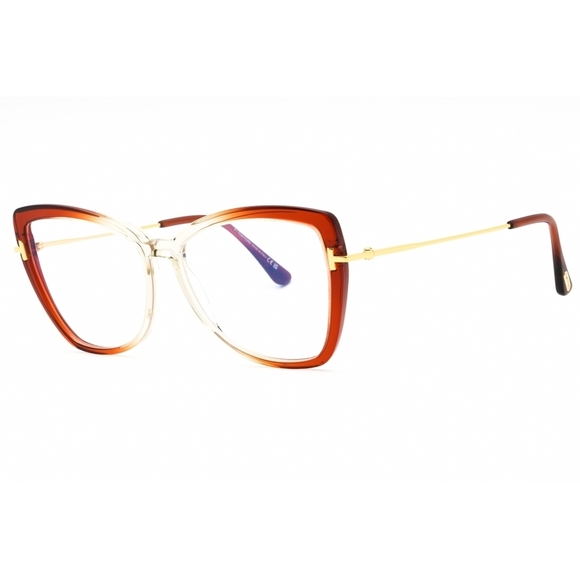 NWT Tom Ford FT5882-B Orange Cat Eye 55mm Eyeglasses main image 5